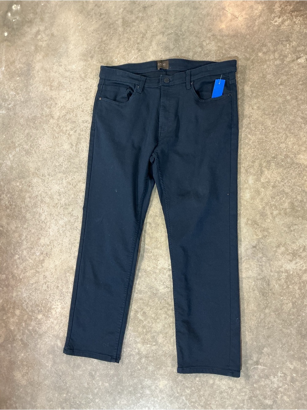 Jachs New York Navy Stretch Pants Slim Straight Men’s 36x29 Casual Modern Fit